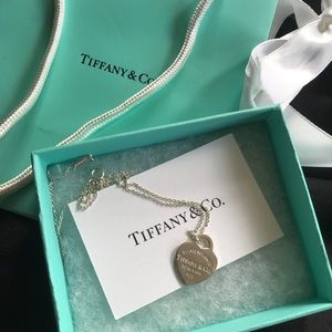 Tiffany & co heart tag pendant necklace